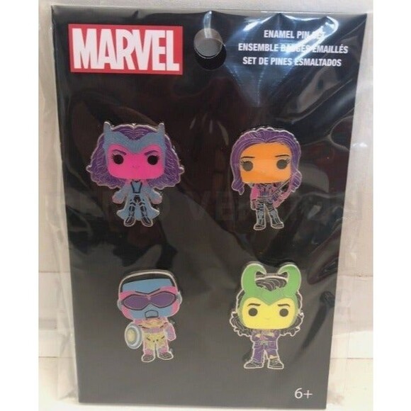 Funko Marvel Universe Enamel Pins 4 pack NEW - Picture 1 of 8